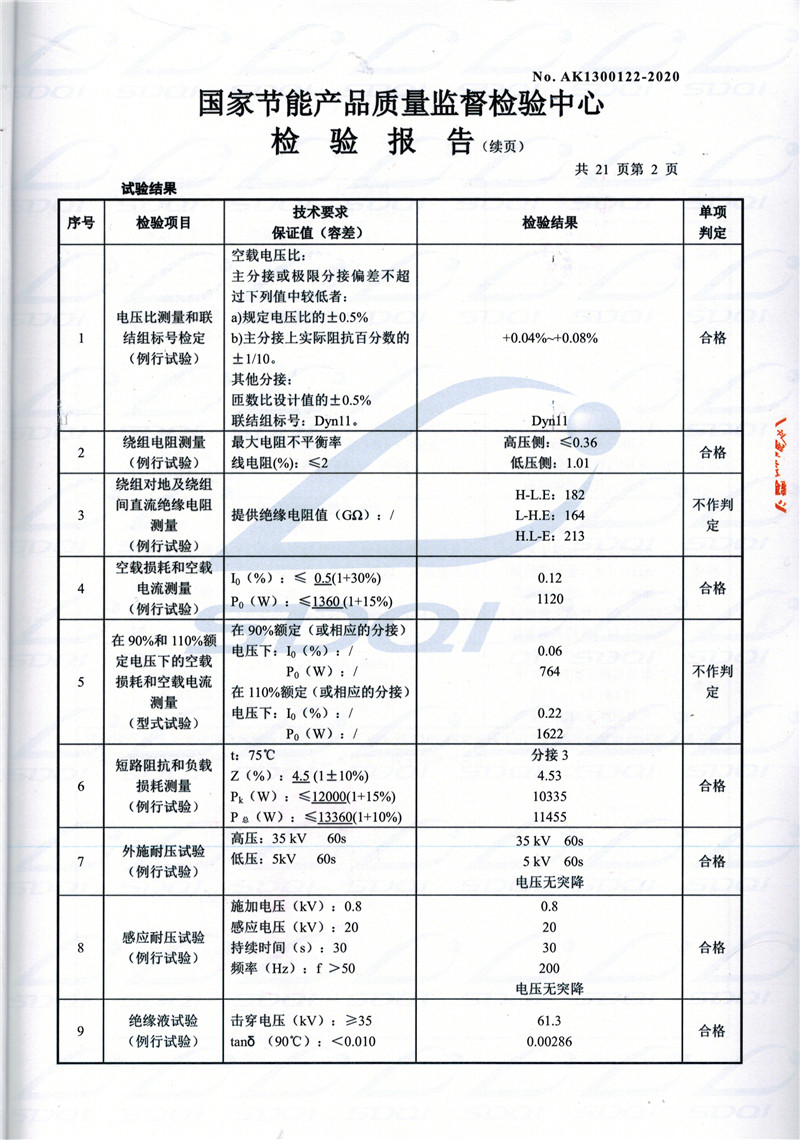 高低压试验报告-S11-1250焉耆焉耆焉耆油浸式变压器-2.jpg